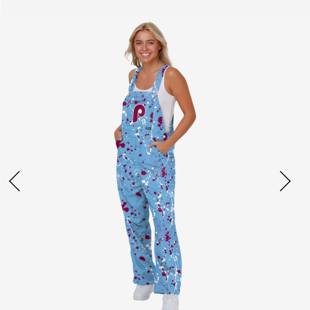 Phillies Splatter Bib Overalls